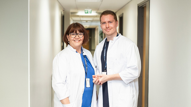 Yleislääketieteen erikoislääkäri Marja-Leena Hyypiä ja yleislääkäri Arttu Seppänen
