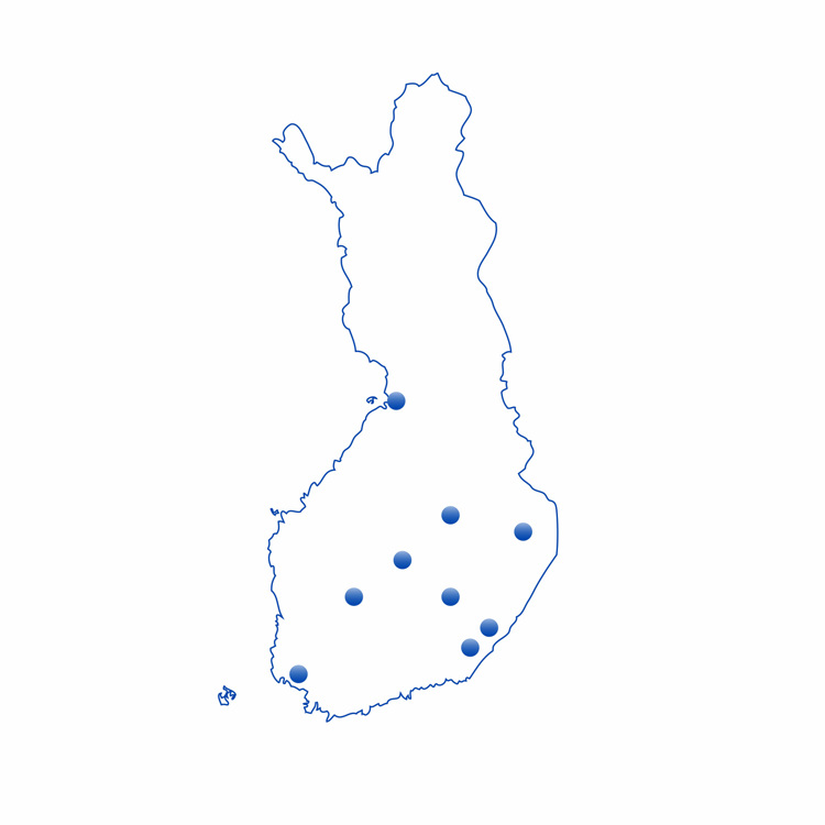 Terveystalo Kuntoutuspalveluiden toimipistekartta