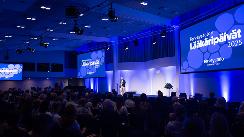 Yleisökuva 2025 Lääkäripäiviltä uudistetussa Finlandia-talossa
