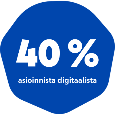 40 % asioinnista digitaalista